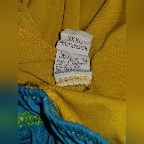 Men's Swimming Trunks/Short Blue w/ Green Gators Size XXXL - Picture 2 of 3